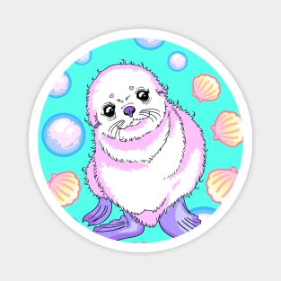 Bubble sea lion Magnet